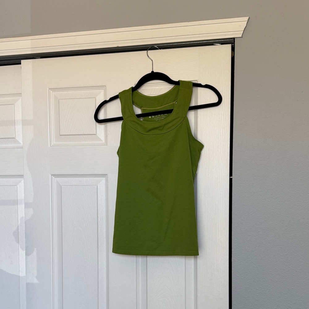 Sleeveless Soybu Olive Green Tank Top